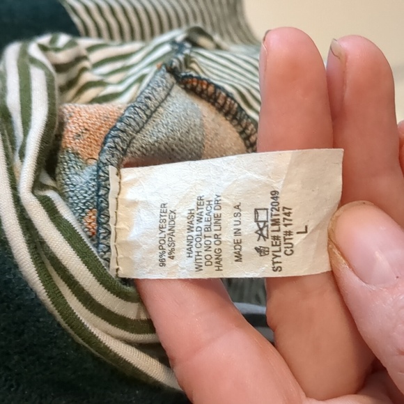 Ladies Faux Double Layer Cowl Neck Size L - Picture 3 of 4